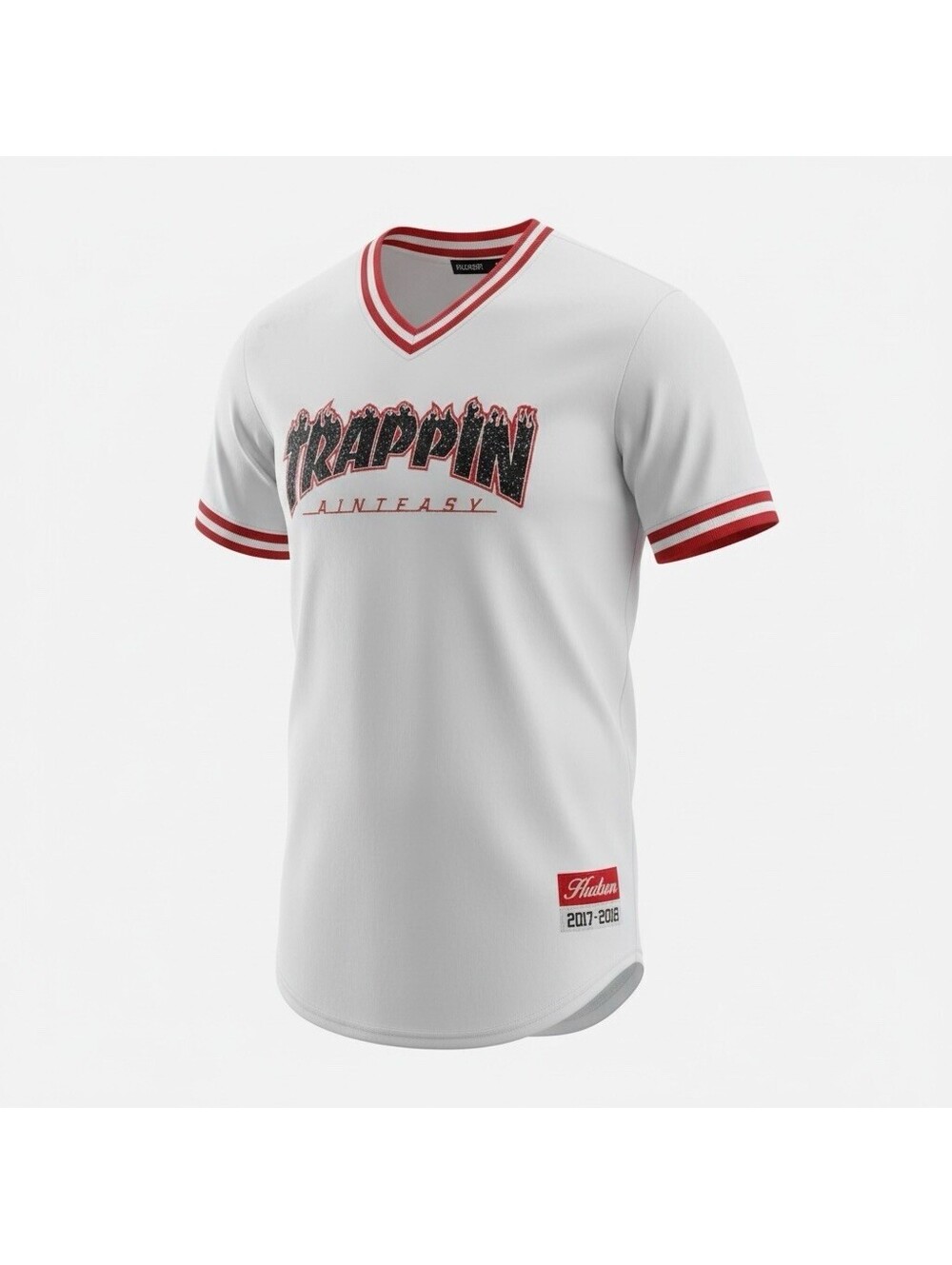 Hudson & Co Shirt Trappin Aint Easy Jersey El Chapó #17 Streetwear Y2K Mens L